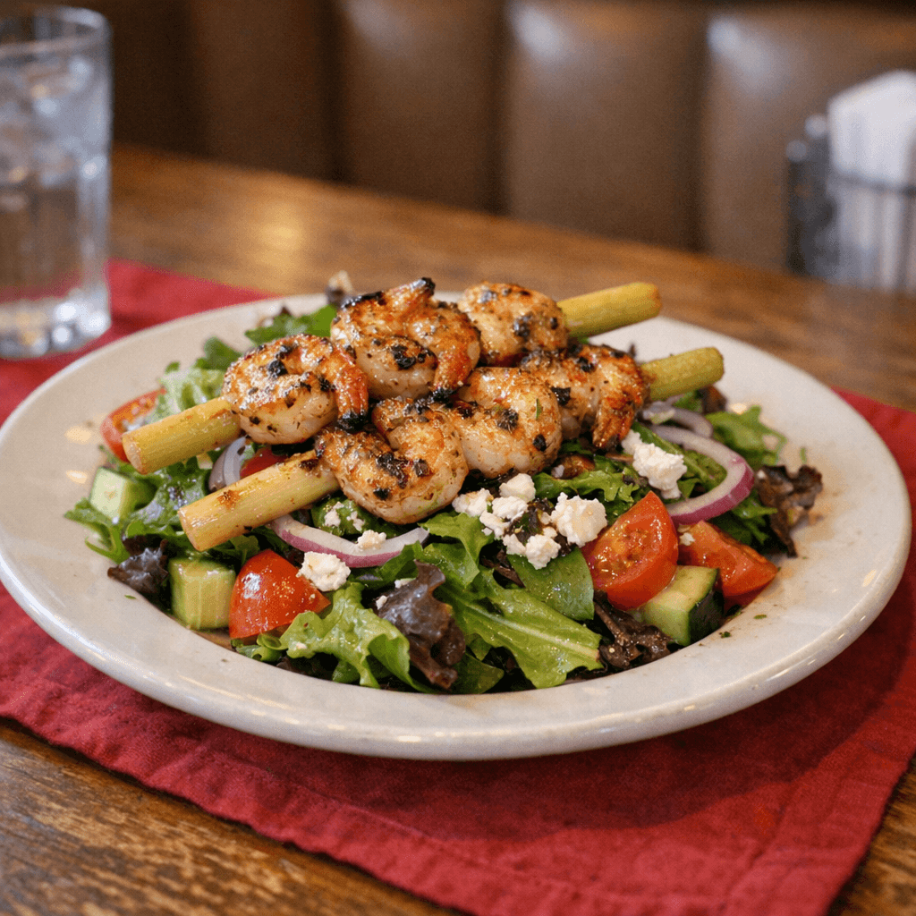 Sugar Cane Grilled Shrimp